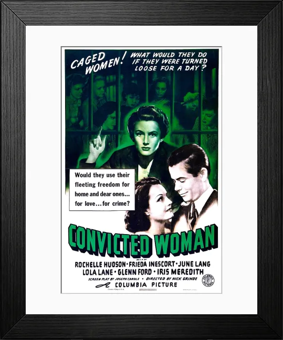 Framed Print : CONVICTED WOMAN, from top: Frieda Inescort, Rochelle Hudson, Glenn Ford, 1940 Framed Print : CONVICTED WOMAN, from top: Frieda Inescort, Rochelle Hudson, Glenn Ford, 1940