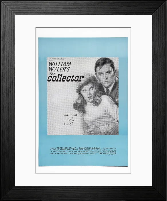 Framed Print : THE COLLECTOR, poster art, l-r: Samantha Eggar, Terence Stamp, 1965