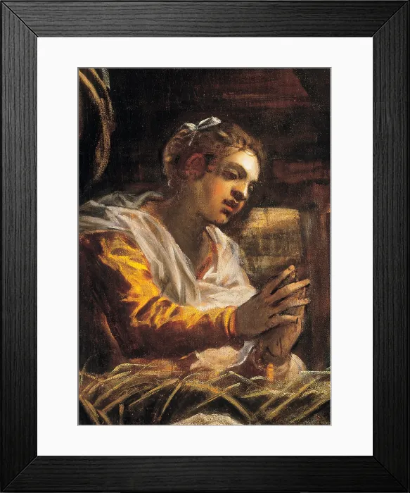 Framed Print : Robusti Jacopo known as Tintoretto, The Adoration of the Shepherds, 1579, 16th Century, fresco, Italy, Veneto, Venice, Scuola Grande di San Rocco, Upper Hall Framed Print : Robusti Jacopo known as Tintoretto, The Adoration of the Shepherds, 1579, 16th Century, fresco, Italy, Veneto, Venice, Scuola Grande di San Rocco, Upper Hall