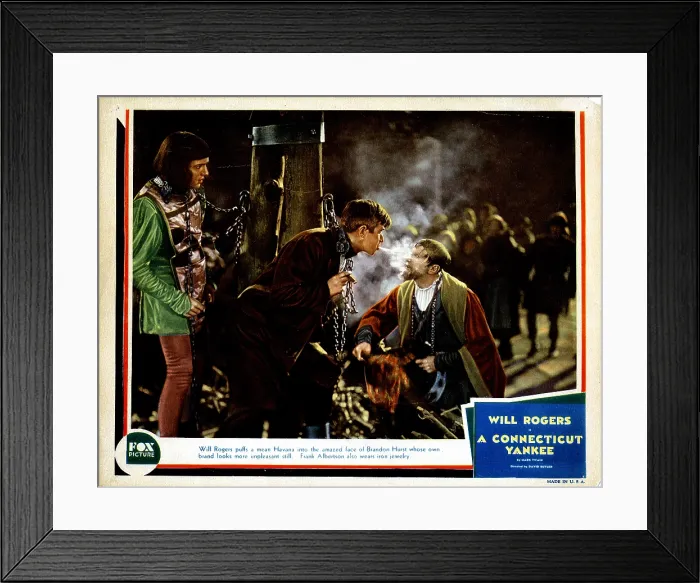 Framed Print : A CONNECTICUT YANKEE, from left, Frank Albertson, Will Rogers, 1931, TM and copyright 20th Century Fox Film Corp. All rights reserved / Courtesy: Everett Collection