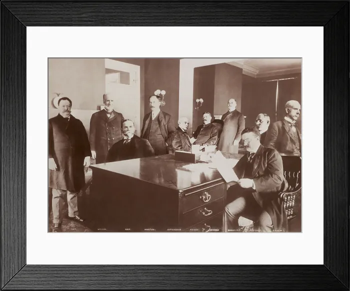 Framed Print : Photomontage of President Theodore Roosevelt with members of his cabinet, Dec. 1904 Framed Print : Photomontage of President Theodore Roosevelt with members of his cabinet, Dec. 1904
