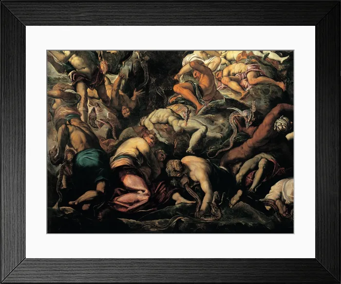 Framed Print : Robusti Jacopo known as Tintoretto, The Brazen Serpent, 1575, 16th Century, fresco, Italy, Veneto, Venice, Scuola Grande di San Rocco, Upper Hall Framed Print : Robusti Jacopo known as Tintoretto, The Brazen Serpent, 1575, 16th Century, fresco, Italy, Veneto, Venice, Scuola Grande di San Rocco, Upper Hall