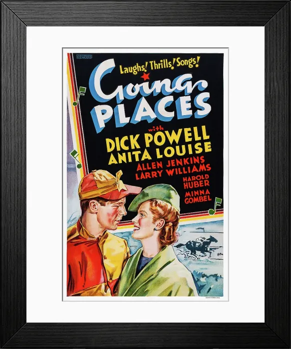 Framed Print : GOING PLACES, US poster art, from left: Dick Powell, Anita Louise, 1938 Framed Print : GOING PLACES, US poster art, from left: Dick Powell, Anita Louise, 1938
