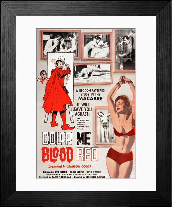 Framed Print : COLOR ME BLOOD RED, Gordon Oas-Heim, (top right), 1965 Framed Print : COLOR ME BLOOD RED, Gordon Oas-Heim, (top right), 1965