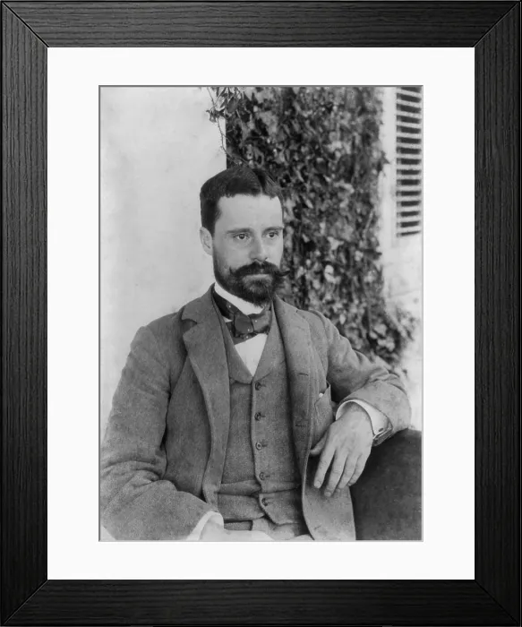 Framed Print : Owen Wister American writer of Western novels, best known for THE VIRGINIAN, 1902