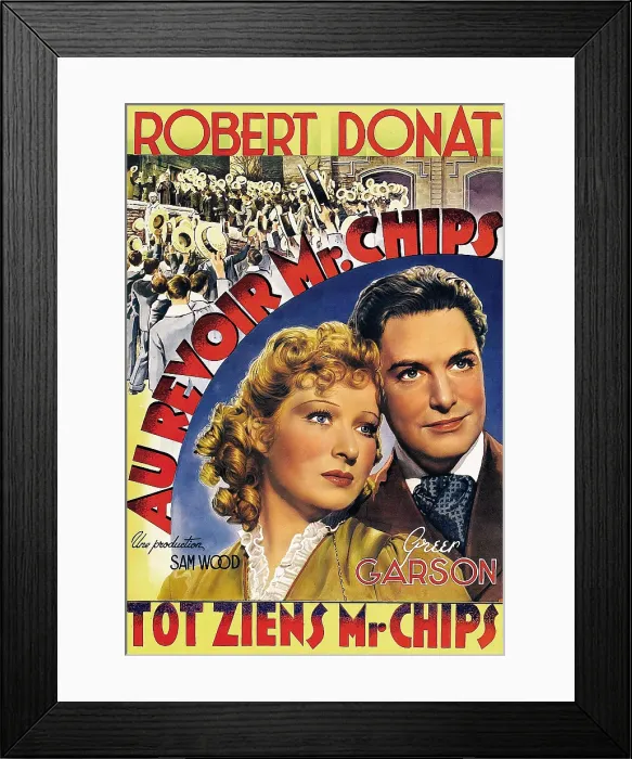 Framed Print : GOODBYE, MR. CHIPS, (aka AU REVOIR MR. CHIPS), from left: Greer Garson, Robert Donat, 1939 Framed Print : GOODBYE, MR. CHIPS, (aka AU REVOIR MR. CHIPS), from left: Greer Garson, Robert Donat, 1939