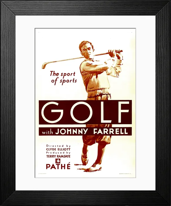Framed Print : GOLF, Johnny Farrell, 1930 Framed Print : GOLF, Johnny Farrell, 1930
