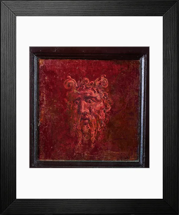 Framed Print : Zeus Hammon, by unknown artist, 54-68, 1st Century A.D. ripped fresco, 29, 7 x 29, 6 cm - Italy, Campania, Naples, National Archaeological Museum, Room LXXVII, inv. 9545