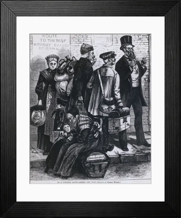 Framed Print : IN A STRANGE LAND--ASKING THE DIRECTIONS