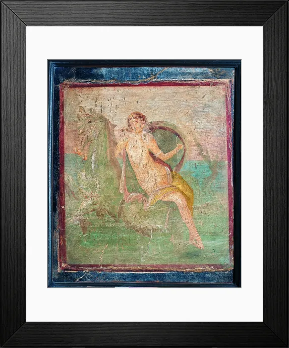 Framed Print : Thetis, by unknown artist, 62-79, 1st Century A.D. ripped fresco, 61 x 52 cm - Italy, Campania, Naples, National Archaeological Museum, Room LXXII, inv. 8873. Whole artwork view Framed Print : Thetis, by unknown artist, 62-79, 1st Century A.D. ripped fresco, 61 x 52 cm - Italy, Campania, Naples, National Archaeological Museum, Room LXXII, inv. 8873. Whole artwork view