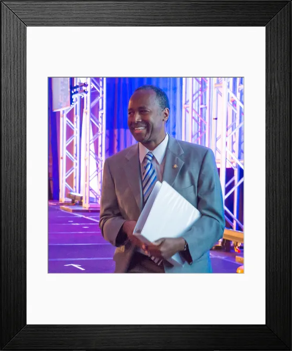 Framed Print : Sec. Dr. Ben Carson, of the Department of Housing and Urban Development, July 17, 2017