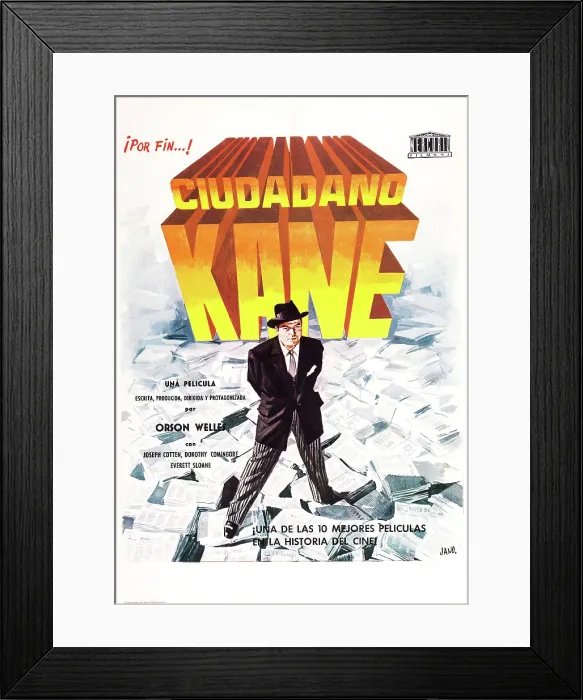 Framed Print : CITIZEN KANE, (aka CIUDADANO KANE), Spanish language poster art, 1941