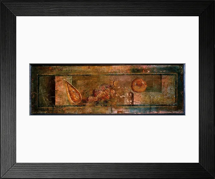 Framed Print : Still Life, by unknown artist, 54-68, 1st Century A.D. ripped fresco, 25 x 80 cm - Italy, Campania, Naples, National Archaeological Museum, Room LXXVII, inv. 8688 Framed Print : Still Life, by unknown artist, 54-68, 1st Century A.D. ripped fresco, 25 x 80 cm - Italy, Campania, Naples, National Archaeological Museum, Room LXXVII, inv. 8688