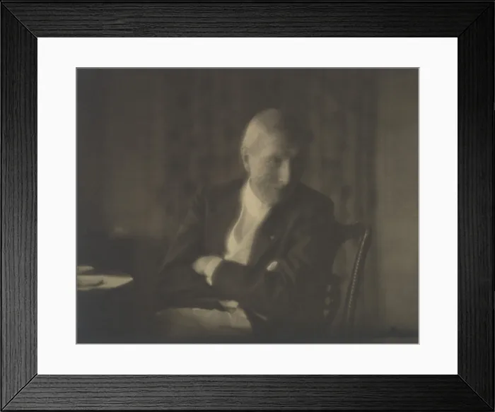 Framed Print : John D. Rockefeller, in a 1925 photo by Arnold Genthe. Its soft focus is intentional, an aspect of the photographers pictorialist style (BSLOC_2018_2_74) Framed Print : John D. Rockefeller, in a 1925 photo by Arnold Genthe. Its soft focus is intentional, an aspect of the photographers pictorialist style (BSLOC_2018_2_74)