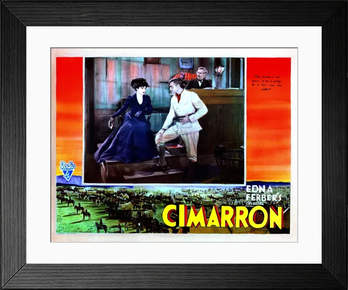 Framed Print : CIMARRON, from left, Estelle Taylor, Richard Dix, 1931