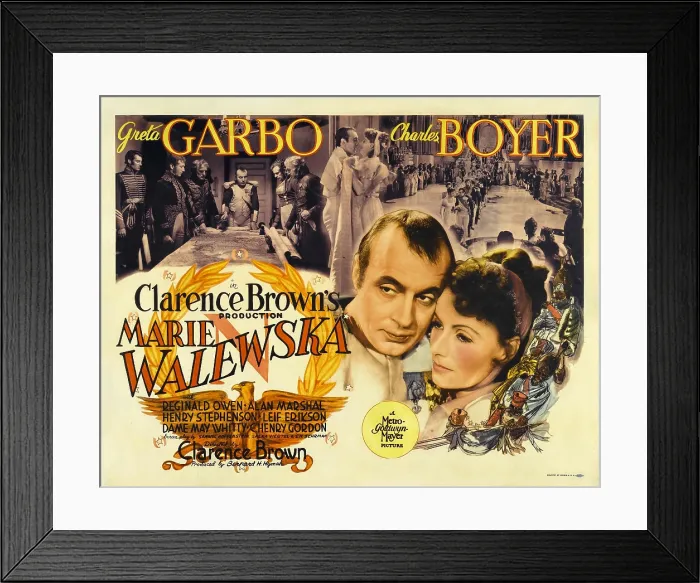 Framed Print : CONQUEST, (aka MARIE WALEWSKA), top center from left: Charles Boyer, Greta Garbo, bottom right from left: Charles Boyer, Greta Garbo, 1937