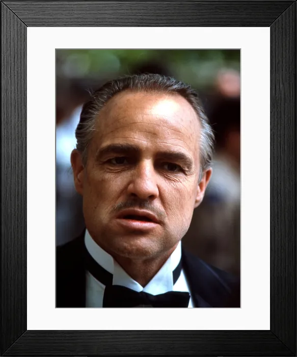 Framed Print : THE GODFATHER, Marlon Brando, 1972 Framed Print : THE GODFATHER, Marlon Brando, 1972