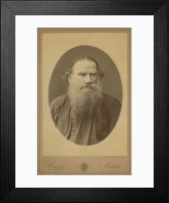Framed Print : Leo Tolstoy, Russian author of the classic novels WAR AND PEACE, 1869, and ANNA KARENINA, 1877 (BSLOC_2016_11_172) Framed Print : Leo Tolstoy, Russian author of the classic novels WAR AND PEACE, 1869, and ANNA KARENINA, 1877 (BSLOC_2016_11_172)