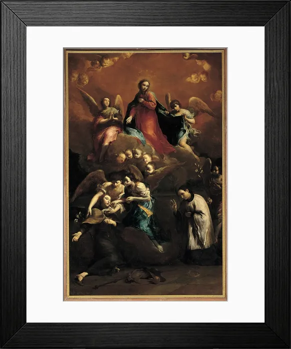 Framed Print : Crespi Giuseppe Maria know as Spagnuolo (or Spagnolo), The Ecstasy of St Stanislaus Kostka, 1728 - 1729, 18th Century, oil on canvas, Italy, Emilia Romagna, Ferrara