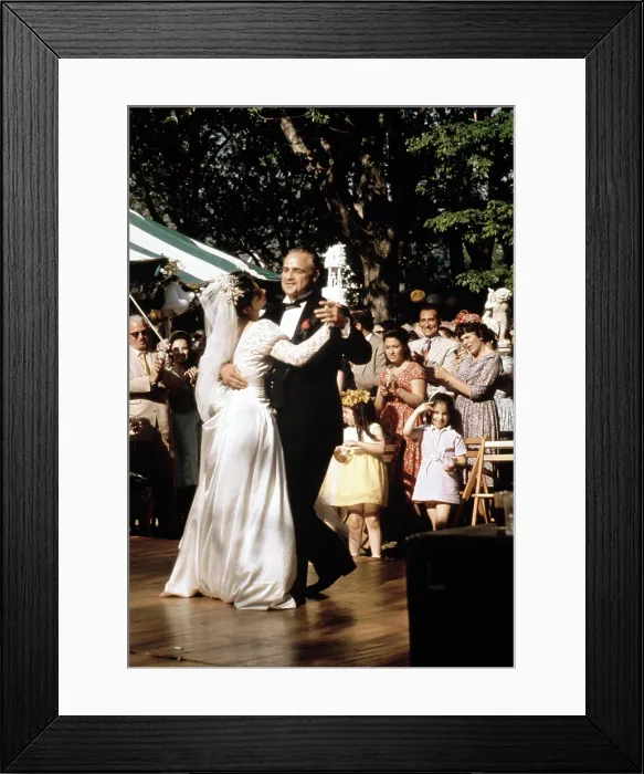 Framed Print : THE GODFATHER, Talia Shire, Marlon Brando, 1972
