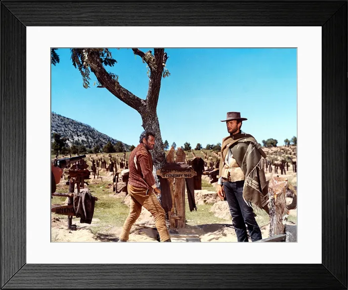 Framed Print : THE GOOD, THE BAD AND THE UGLY, Eli Wallach, Clint Eastwood, 1966