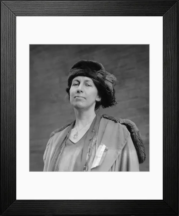Framed Print : Nora Stanton Blatch (1883-1971), was the daughter of Harriot Stanton Blatch and the granddaughter of leading Women's suffrage leader, Elizabeth Cady Stanton