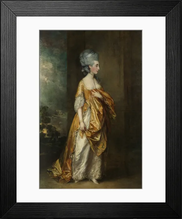 Framed Print : MRS. GRACE DALRYMPLE ELLIOTT, by Thomas Gainsborough, 1778, British painting, oil on canvas