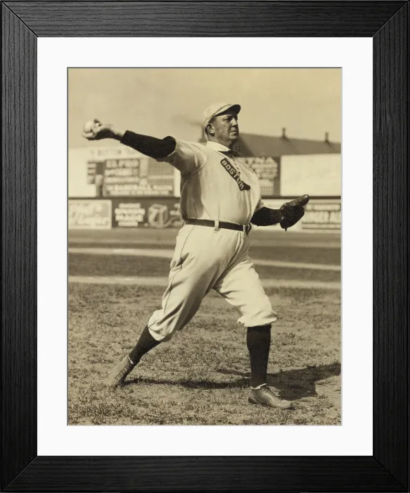Framed Print : Cy Young was best Major League Baseball pitcher in history, 1908. He played on the American League team, Boston Red Soxs from 1901-1911 (BSLOC_2018_3_111) Framed Print : Cy Young was best Major League Baseball pitcher in history, 1908. He played on the American League team, Boston Red Soxs from 1901-1911 (BSLOC_2018_3_111)