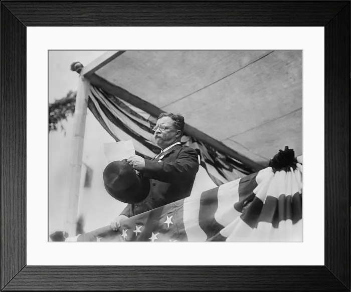 Framed Print : Theodore Roosevelt speaking on the day of his return from Africa and Europe, June 18, 1910 Framed Print : Theodore Roosevelt speaking on the day of his return from Africa and Europe, June 18, 1910