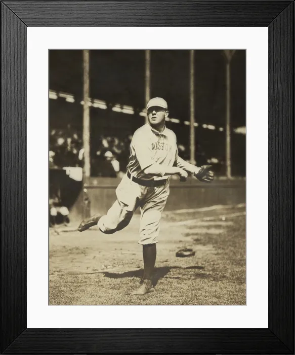 Framed Print : Cy Young pitched for five teams over his 22-season baseball career from 1890-1911