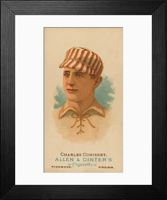 Framed Print : Charles Comiskey played with the St. Louis Brown Stockings from 1882-1889