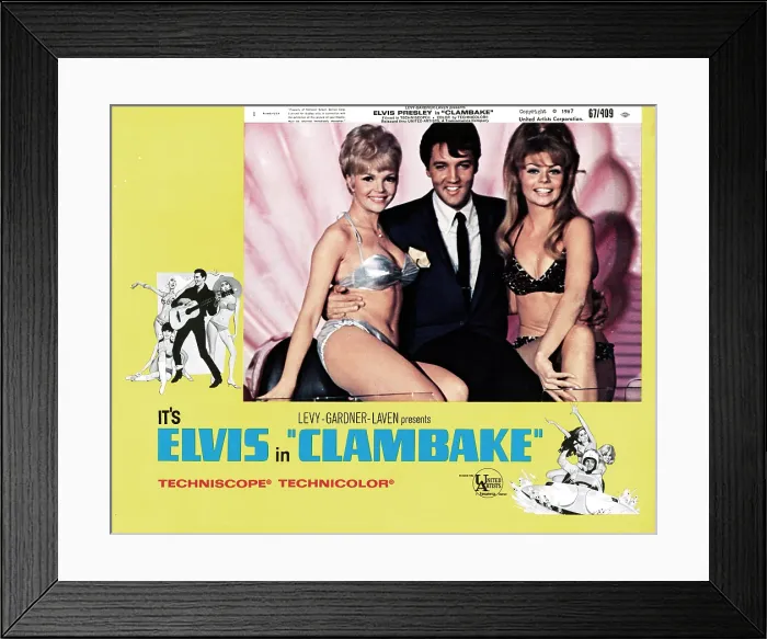 Framed Print : CLAMBAKE, Suzie Kaye, Elvis Presley, 1967