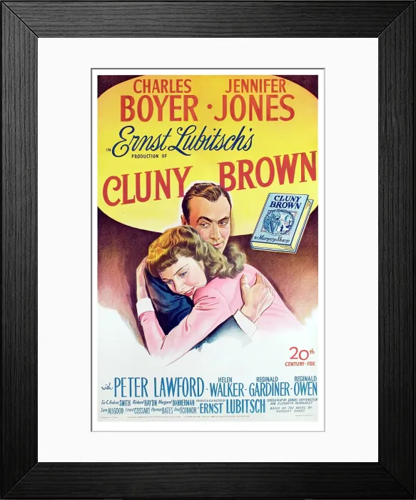 Framed Print : CLUNY BROWN, Charles Boyer, Jennifer Jones, 1946