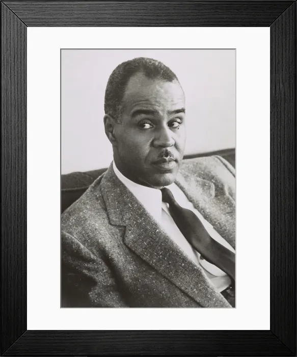 Framed Print : Roy Wilkins, civil rights activist with the NAACP from 1931 until 1977. He edited THE CRISIS, served as Executive Secretary, and Executive Director. (BSLOC_2015_14_101)
