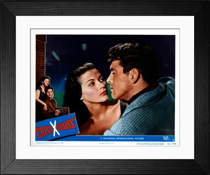 Framed Print : CRISS CROSS, Yvonne De Carlo, Burt Lancaster, 1949 Framed Print : CRISS CROSS, Yvonne De Carlo, Burt Lancaster, 1949