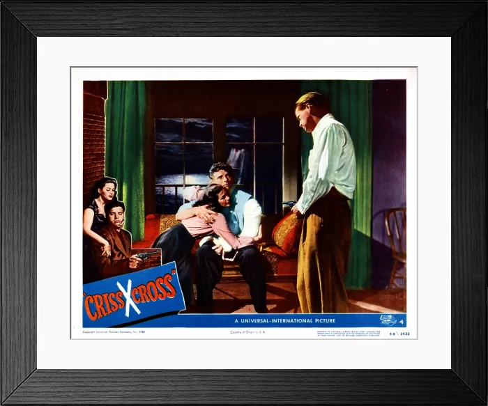 Framed Print : CRISS CROSS, Yvonne De Carlo, Burt Lancaster, Dan Duryea, 1949 Framed Print : CRISS CROSS, Yvonne De Carlo, Burt Lancaster, Dan Duryea, 1949