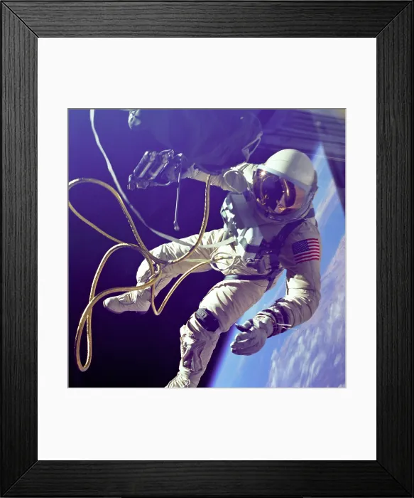 Framed Print : Astronaut Edward White during his 23 minute space walk