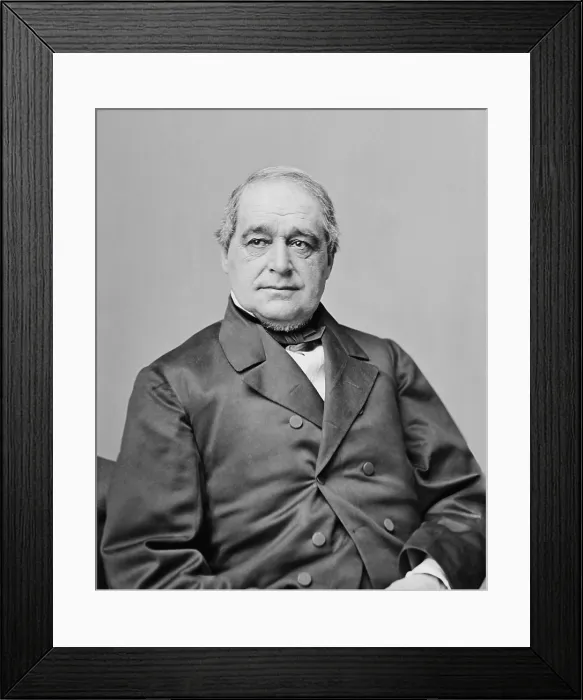 Framed Print : Maine Senator Hannibal Hamlin was Vice President in Abraham Lincolns first Administration, 1861-65 Framed Print : Maine Senator Hannibal Hamlin was Vice President in Abraham Lincolns first Administration, 1861-65