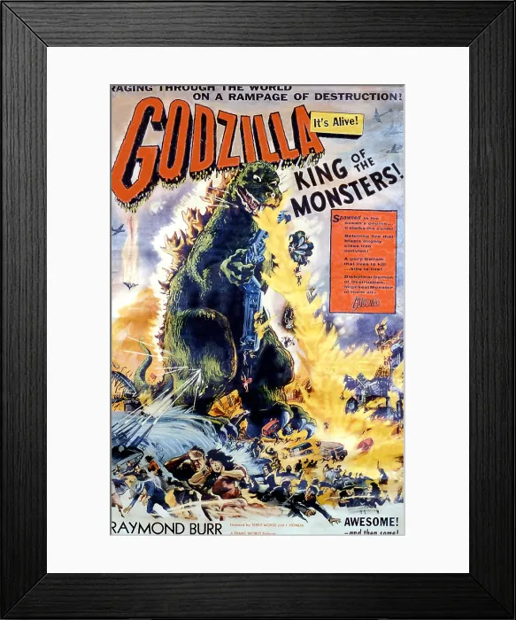 Framed Print : GODZILLA, KING OF THE MONSTERS Framed Print : GODZILLA, KING OF THE MONSTERS