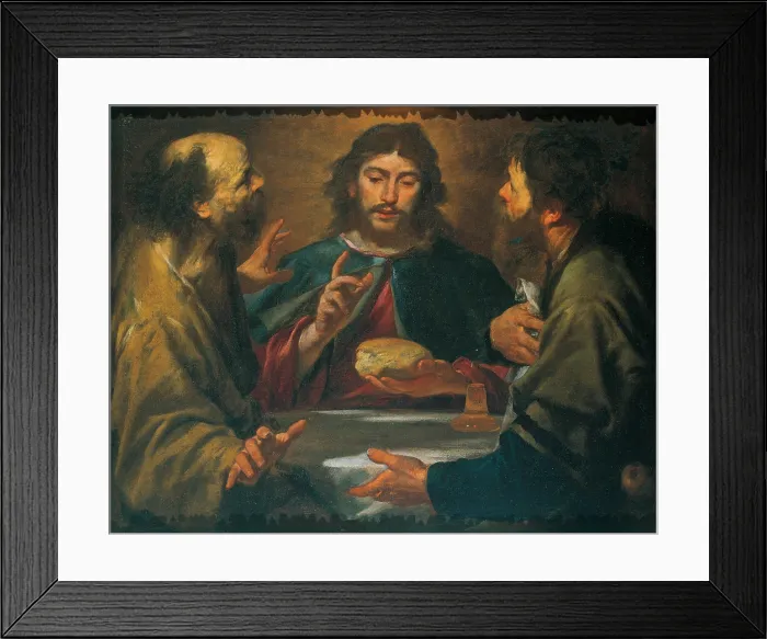 Framed Print : Assereto Gioacchino, The Supper in Emmaus, 17th Century, oil on canvas, Private collection (581953) Everett CollectionMondadori Portfolio**US SALES ONLY**