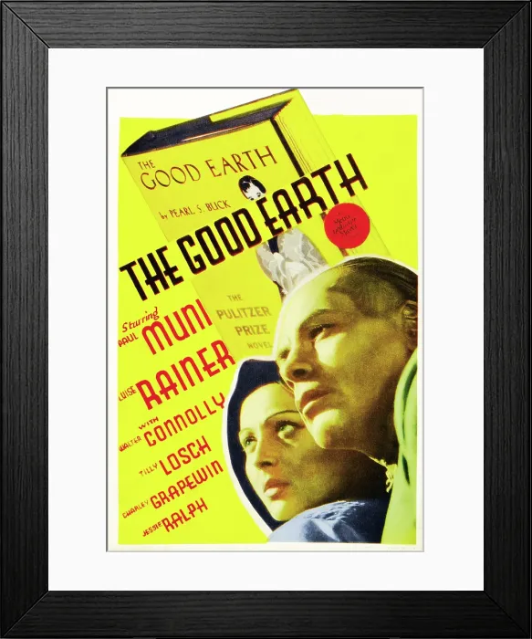 Framed Print : THE GOOD EARTH, US poster art, from left: Luise Rainer, Paul Muni, 1937