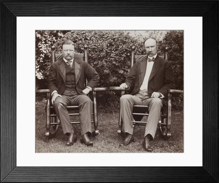 Framed Print : President Theodore Roosevelt and his 1904 running mate, Senator Charles Fairbanks
