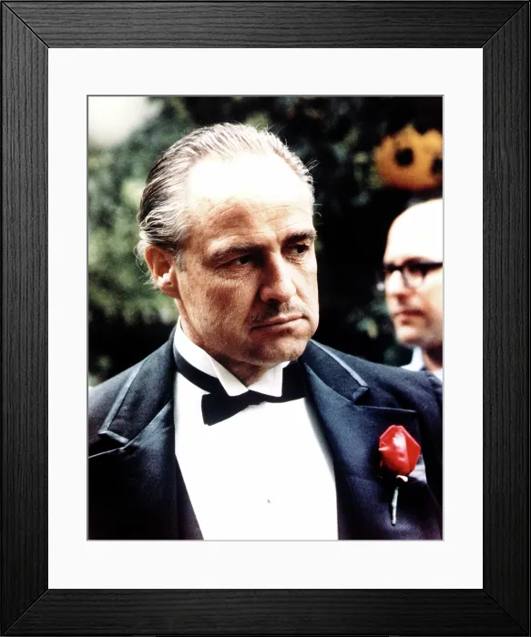 Framed Print : THE GODFATHER, Marlon Brando, 1972 Framed Print : THE GODFATHER, Marlon Brando, 1972