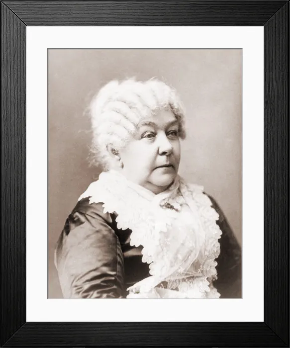 Framed Print : Elizabeth Cady Stanton (1815-1902), important leader of the 19th century women's rights movement in the United States. Portrait ca. 1890 Framed Print : Elizabeth Cady Stanton (1815-1902), important leader of the 19th century women's rights movement in the United States. Portrait ca. 1890