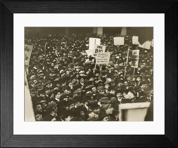 Framed Print : Socialists at the May Day rally in Union Square, New York City, May 1, 1912