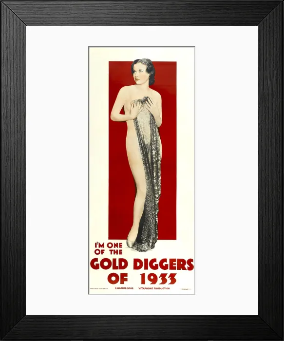 Framed Print : GOLD DIGGERS OF 1933, poster art, 1933 Framed Print : GOLD DIGGERS OF 1933, poster art, 1933