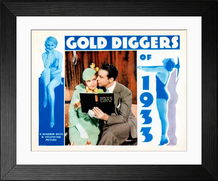 Framed Print : GOLD DIGGERS OF 1933, from left, Ruby Keeler, Dick Powell, 1933