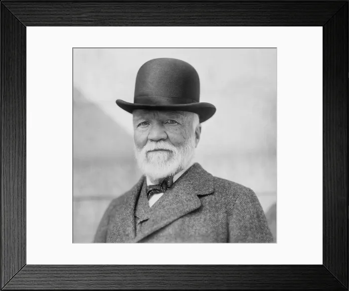 Framed Print : Andrew Carnegie on return from his annual visit to Europe, NYC, Oct. 17, 1913. (BSLOC_2017_2_179)