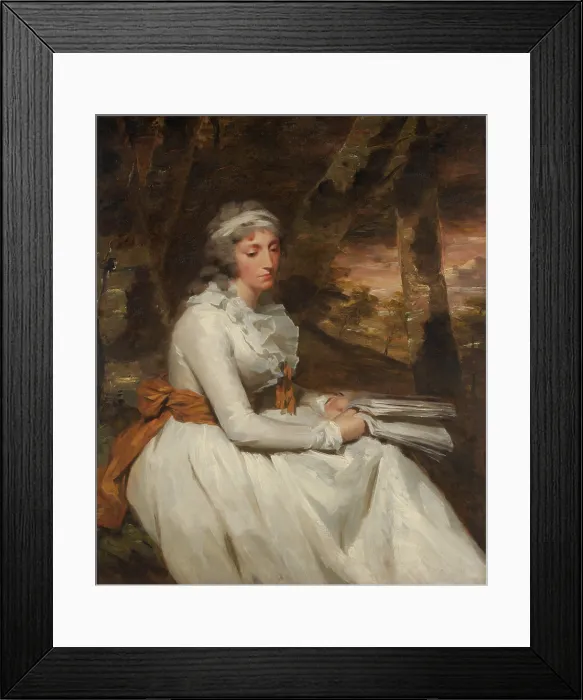 Framed Print : MRS. RICHARD ALEXANDER OSWALD, by Sir Henry Raeburn, 1794, British painting, oil on canvas