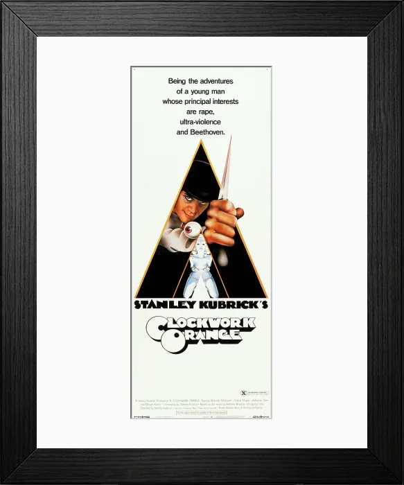 Framed Print : A CLOCKWORK ORANGE, Malcolm McDowell, poster, 1971